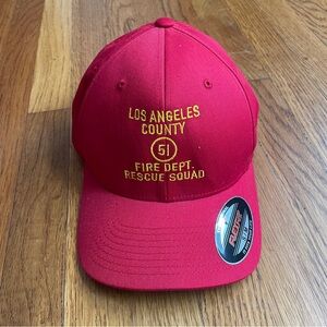 LA County firefighters 51 rescue squad museum fitted hat